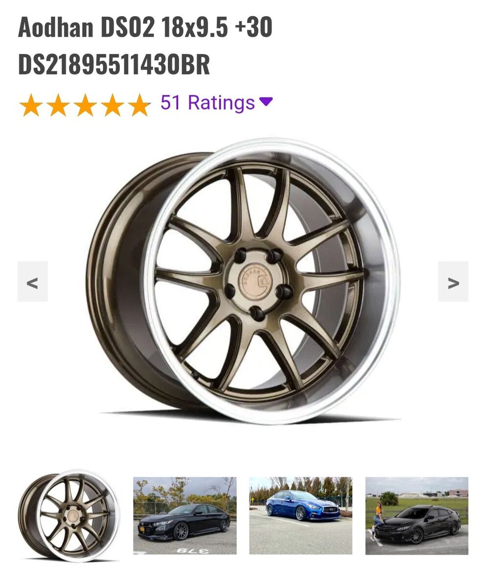 Aodhans DS02 18x9.5" +30 x2