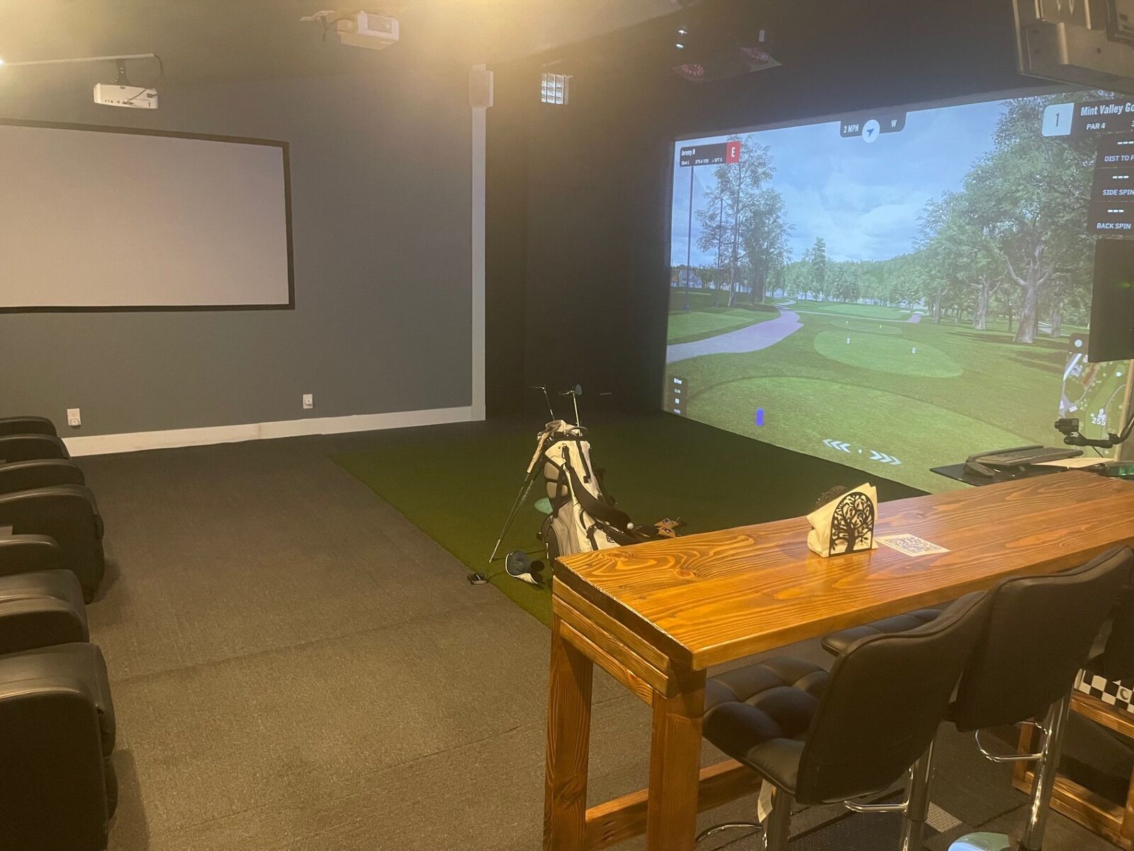 Private Golf Simulator rental in West Jordan Golf sim room