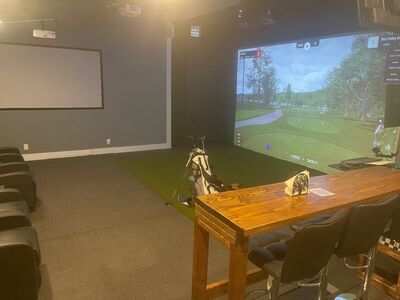 Private Golf Simulator rental in West Jordan Golf sim room