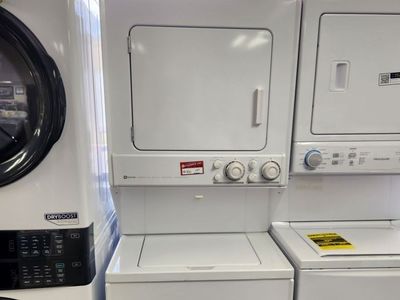 GREAT MAYTAG SINGLE UNIT WASHER AND GAS DRYER STACKER! W-WARRANTY