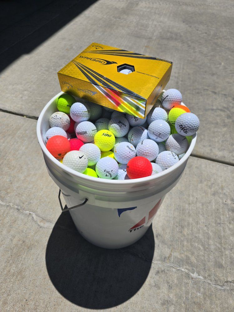 300 Hit away balls & 4 sleeves of new Warbirds