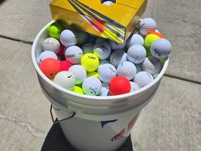 300 Hit away balls & 4 sleeves of new Warbirds
