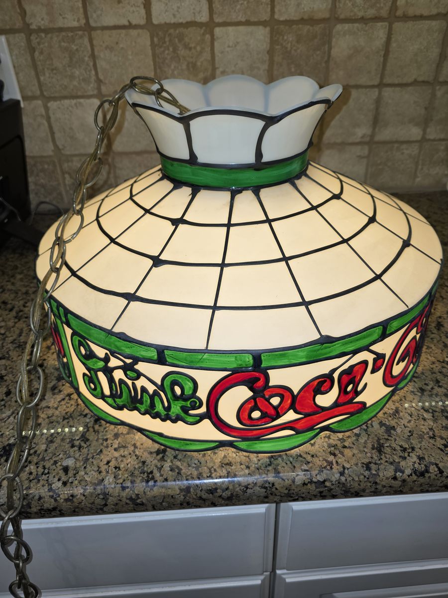 Tiffany-style Coca-cola Hanging Lamp