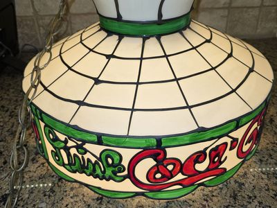 Tiffany-style Coca-cola Hanging Lamp