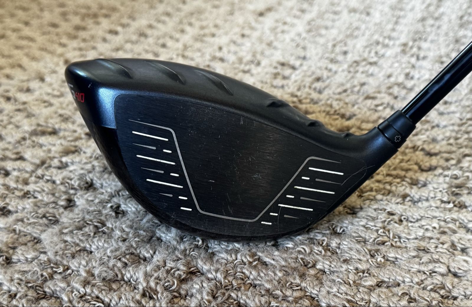 PING G410 Plus Driver (9.0°) - Right Handed Golf Club, Mitsubishi Kai’Li White X Stiff Shaft.  Head cover included