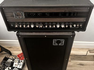 Omega Obsidian Guitar Amplifier Head and Cabinet - High-Gain Tube Amp Stack