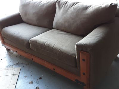 comfy brown couch