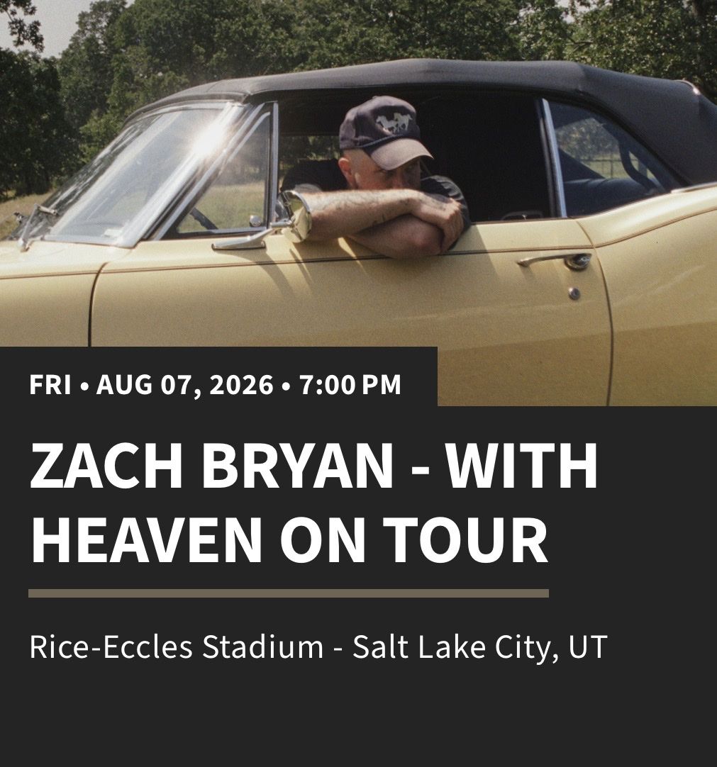 Zach Bryan – 2 Amazing Lower Bowl Tickets | Face Value
