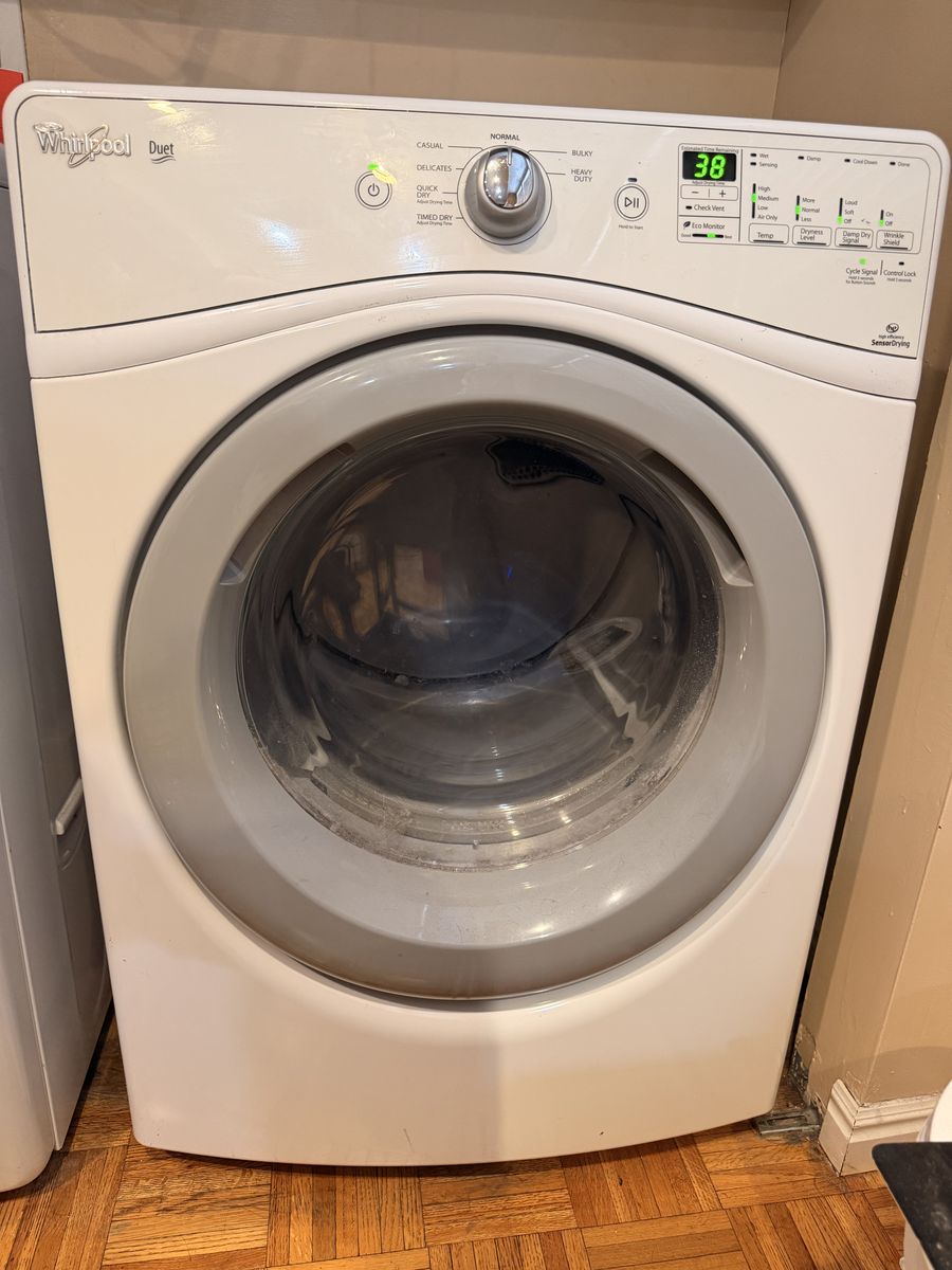 Whirlpool Duet WED80HEBW0 Front Load Electric Dryer - White