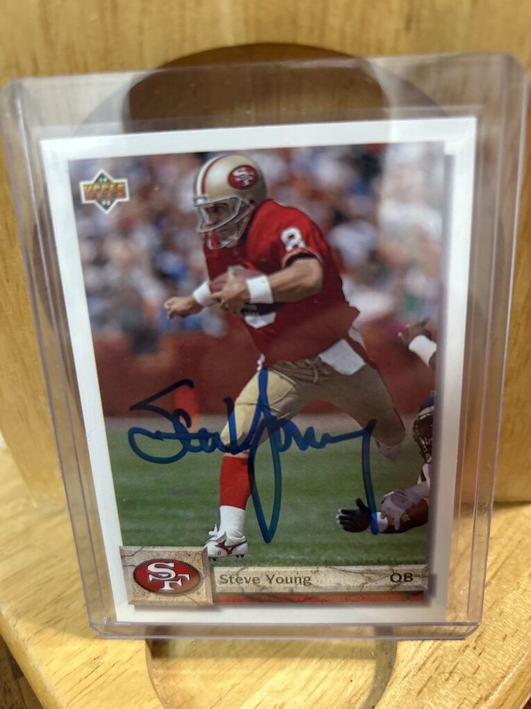 Steve Young Autograph BYU Auto San Fransico 49ers
