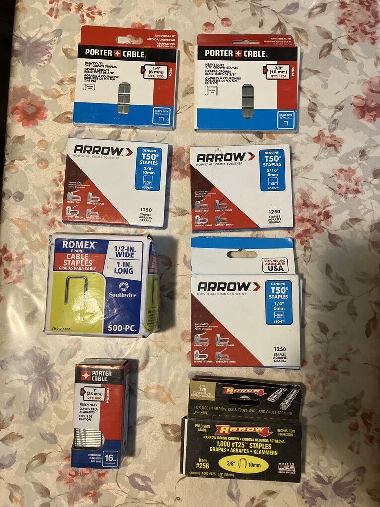 New Various Size And Style Staples