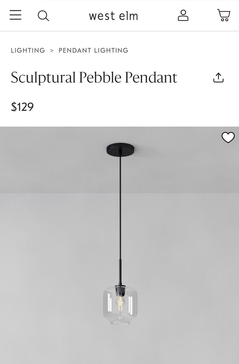 West Elm Pendent Lights