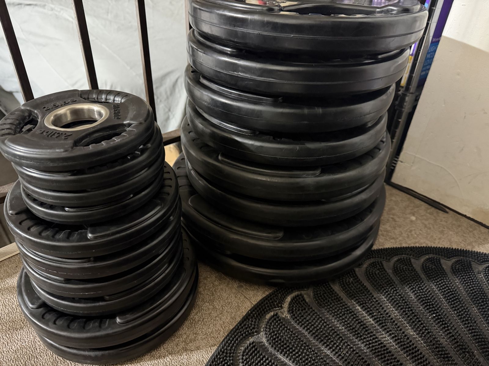 Olympic 2 inch weight plate rubber coated