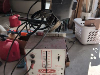 Dayton 230 Amp Welder with Welding Mask and Electrodes - Industrial Equipment