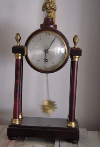 Antique German Mahogany Clock