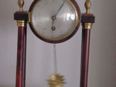 Antique German Mahogany Clock