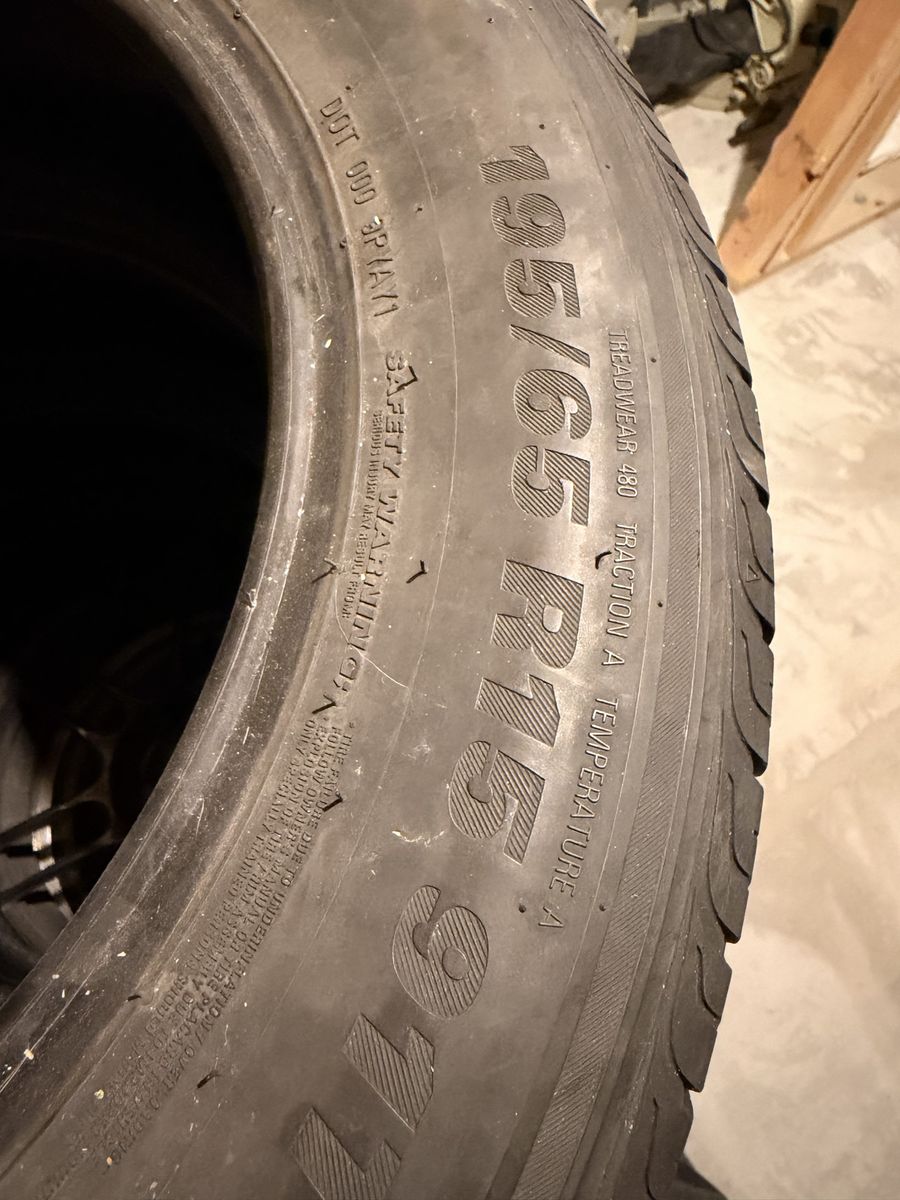 195/65/15 tires used. Free