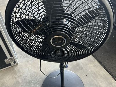 Lasko Black Pedestal Standing Fan - Adjustable Height