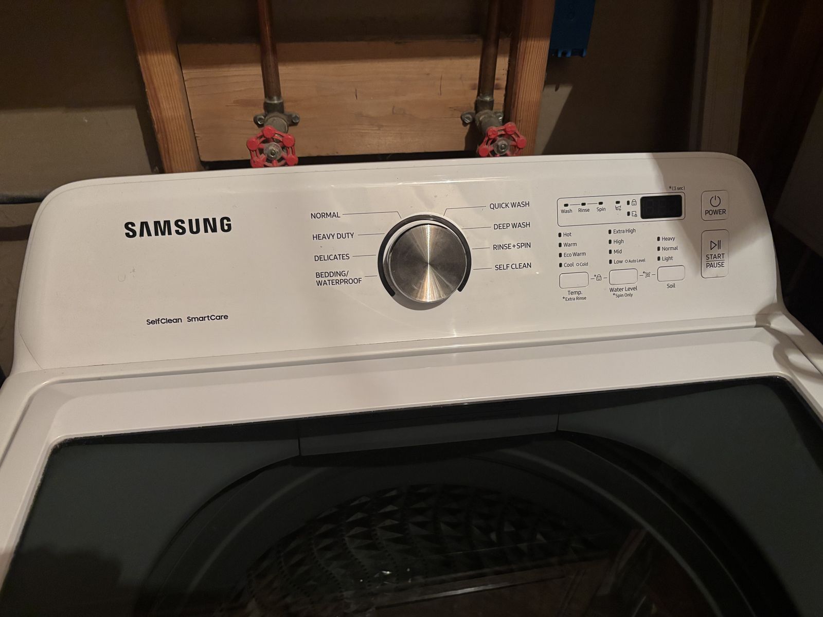White Samsung Top Load Washer