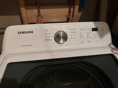 White Samsung Top Load Washer