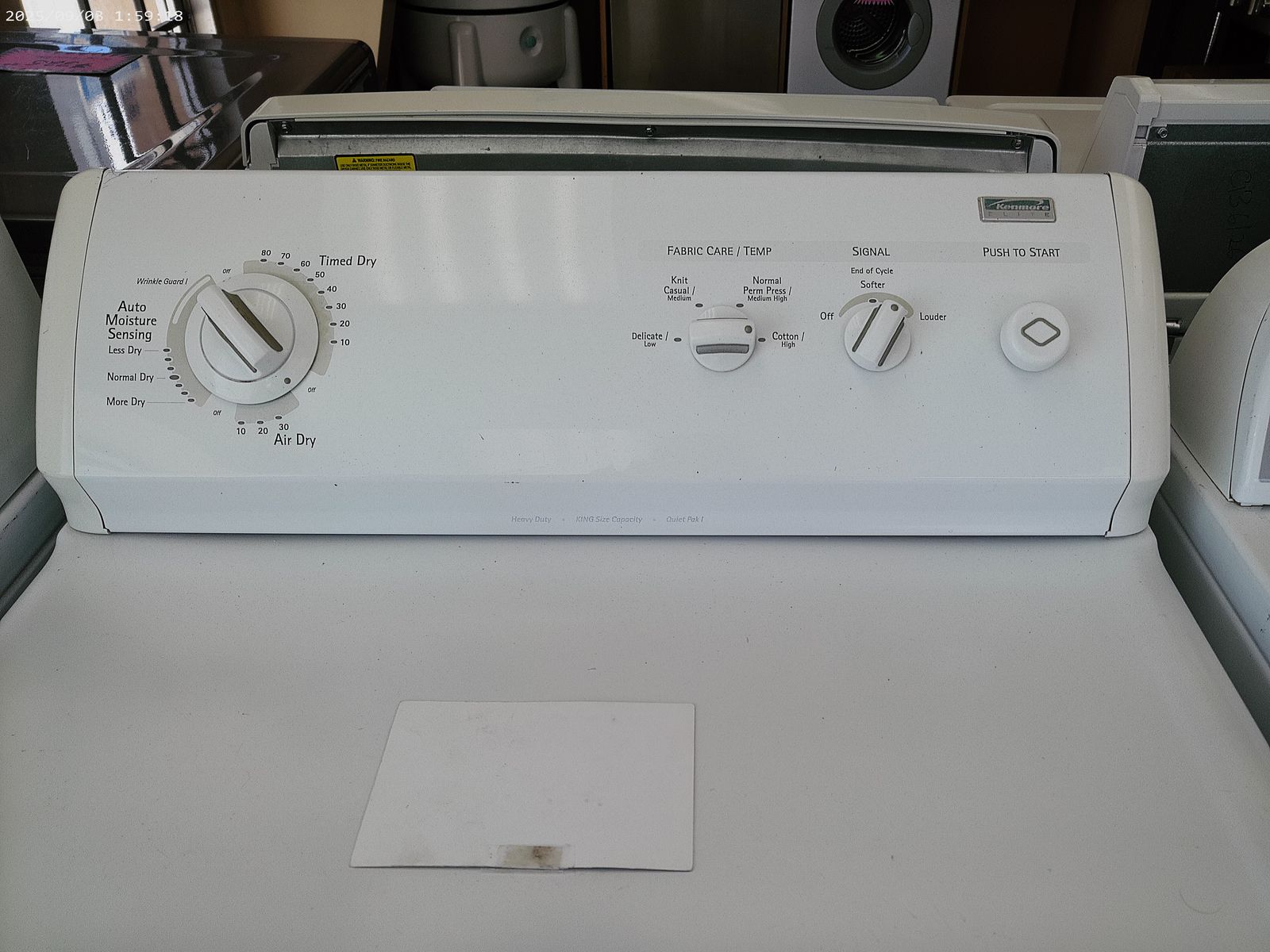 Clean Kenmore Electric Dryer~90 Day Guarantee