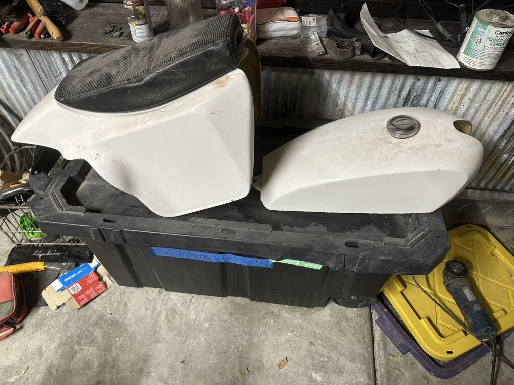 Vintage Bike Tank And Seat