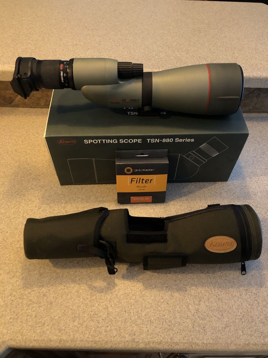 Kowa TSN 880 Series Spotting Scope/25x60 Wide Angle Eyepiece/Digital Filter/Magview and Case Included