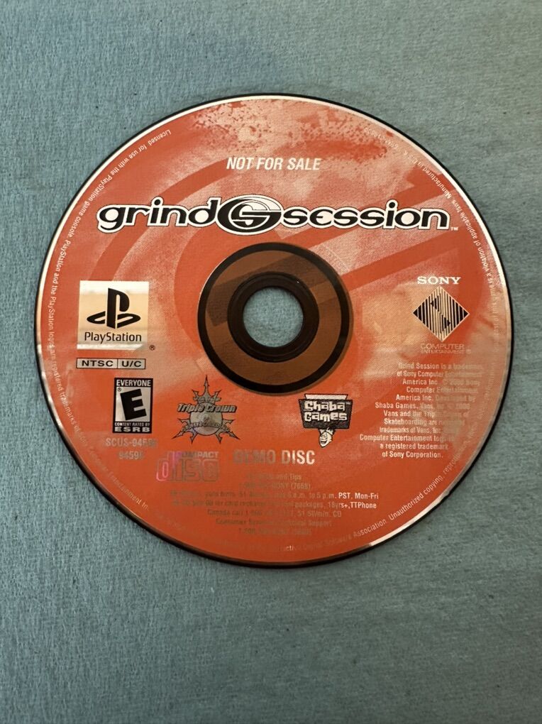 Grind Session Demo Disc PlayStation PS1 Disc Only