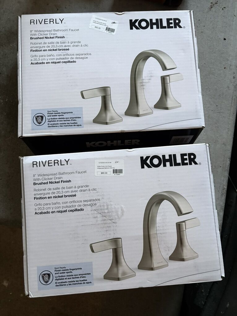 2 Kohler Riverly Bathroom Faucets