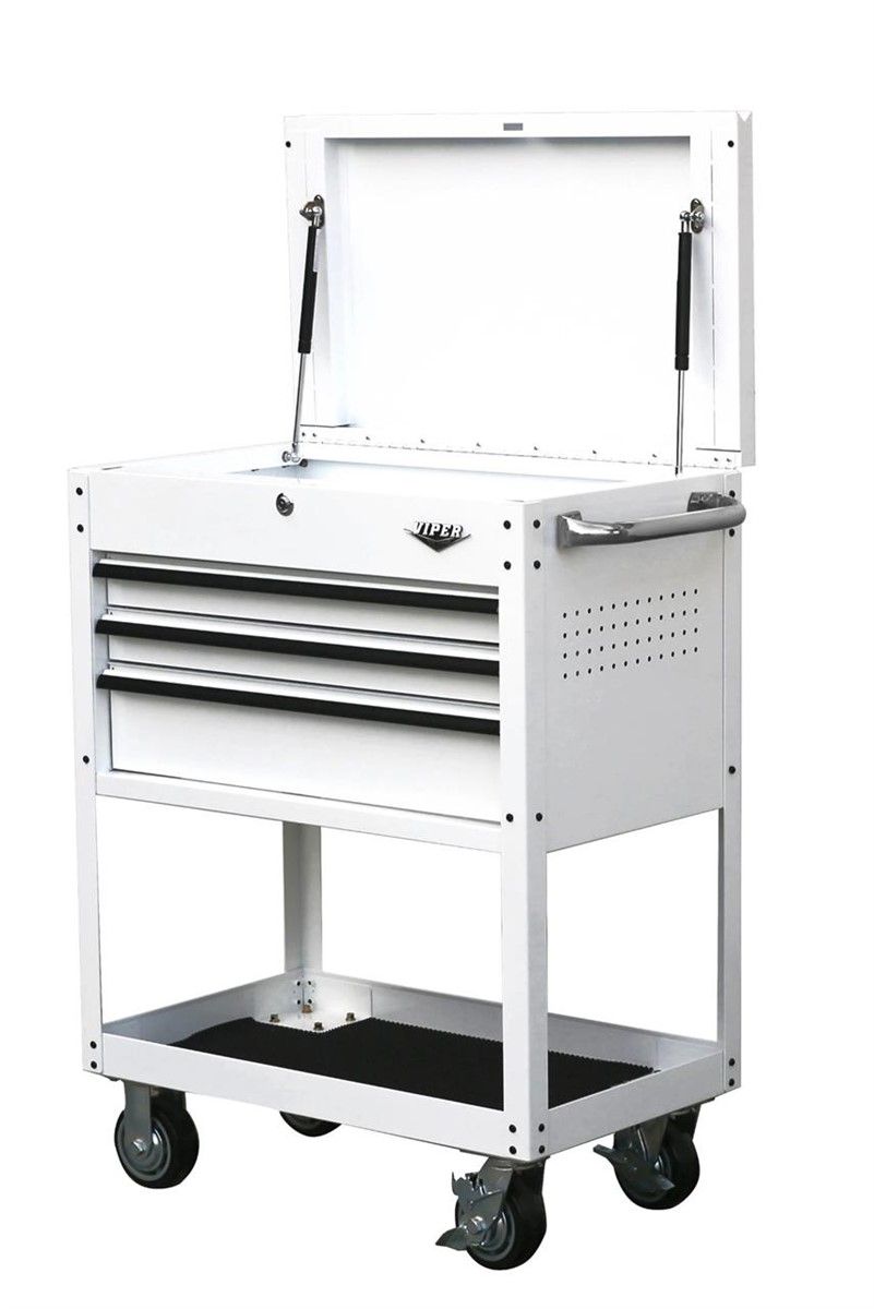 Viper 31-Inch 3-Drawer Utility Cart White Tool Storage - brand new