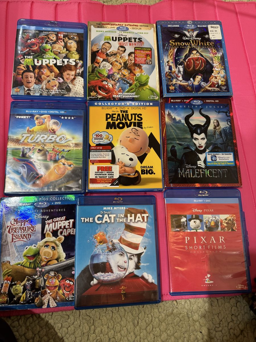 DVD movies lot Blu ray