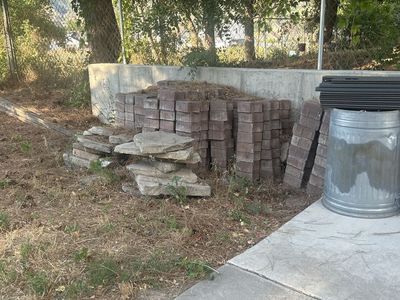 Used Patio Pavers & Landscape Rocks - Mixed Lot for Landscaping Projects