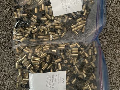 1500 9mm cleaned brass