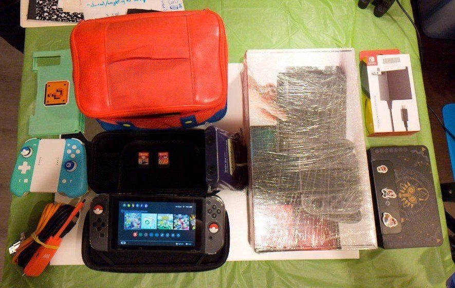 Nintendo Switch CIB Bundle - DRIFT-PROOF Hall Effect OEM Joy-Cons, Games, & Travel Kit.
