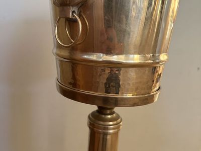 Midcentury Brass Wine Champagne Bucket