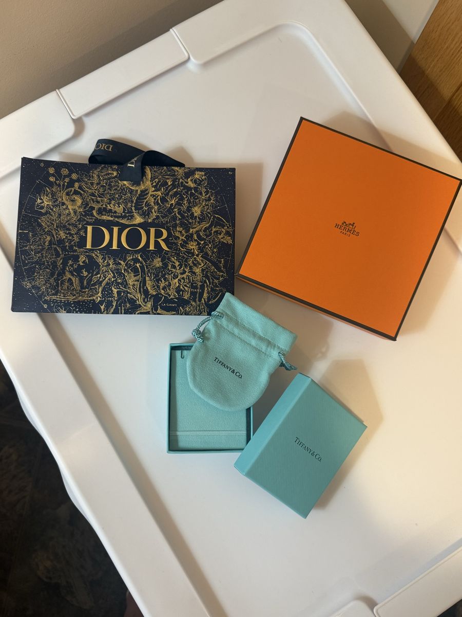 FREE Tiffany & Co. Jewelry Box & Pouch, Dior Gift Bag & Hermes Box - Luxury Packaging