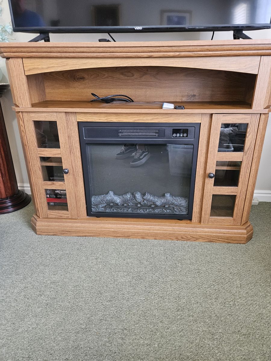 Electric Fireplace Media Console