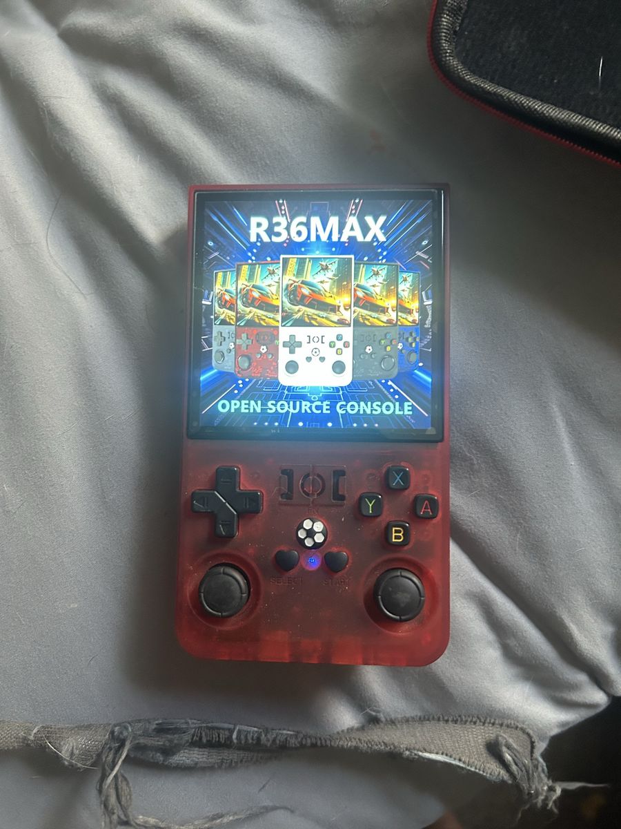 R36 MAX Retro Handheld Game Console - Open Source, Multi-System Emulator with Case