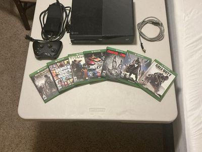 Xbox One Console w/ Wireless Controller, Cables & 7 Games (Dead Rising, GTA, Titanfall, more)