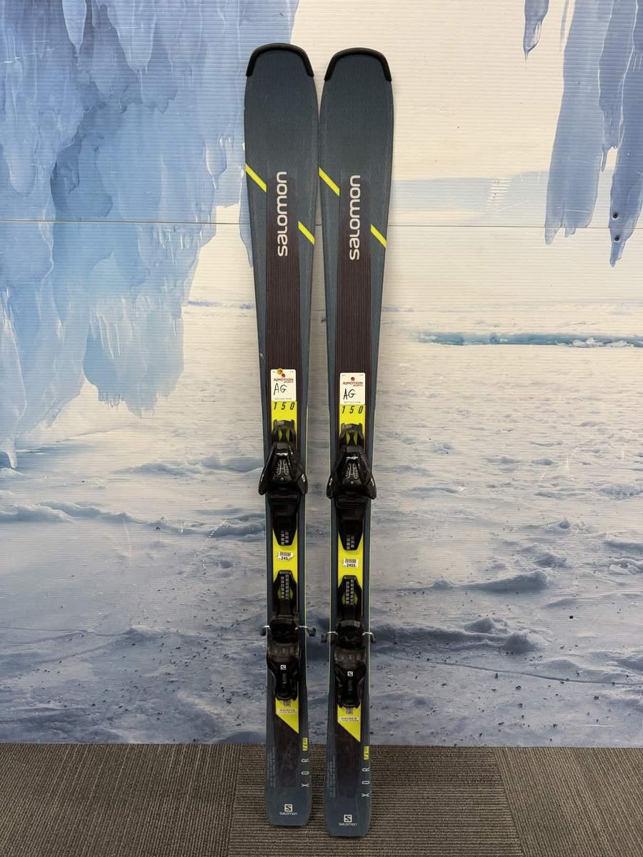 Used 2020 Salomon XDR 76 STC 150cm Skis w/Salomon Lithium 10 Bindings