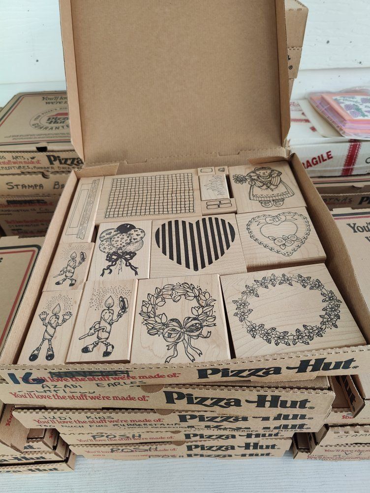 Box #16, New, old stock rubber stamps, designed mainly for people that like to make their own greeting cards.