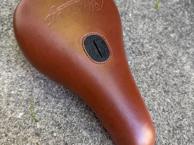 BMX pivotal seat Odyssey brown leather