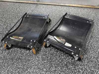 1000lb Vehicle Dolly Set - Black, 2-Pack Car Skates