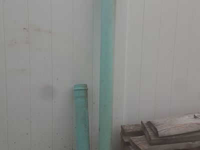 Green 4 Inch PVC Sewer Pipe w/ Gasketed Bell Ends
