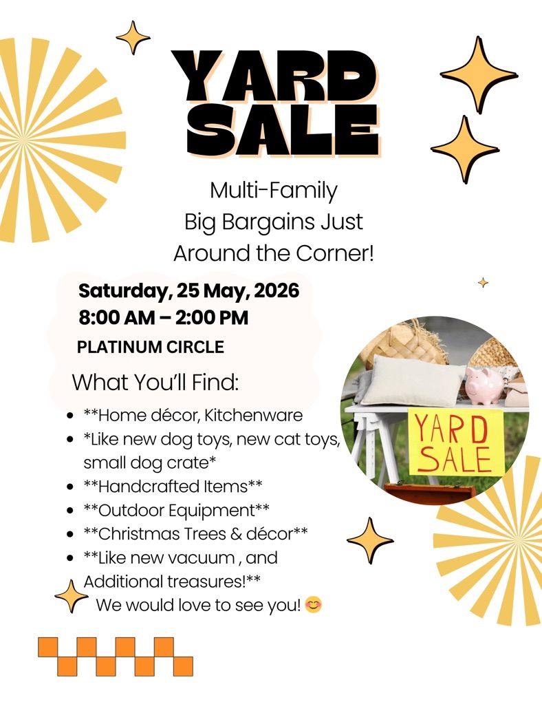Yard Sale Milti-Family No Junk