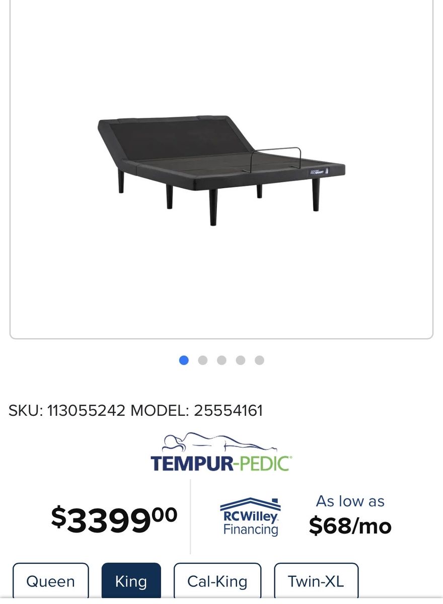 RC Willie adjustable  king size bedframe