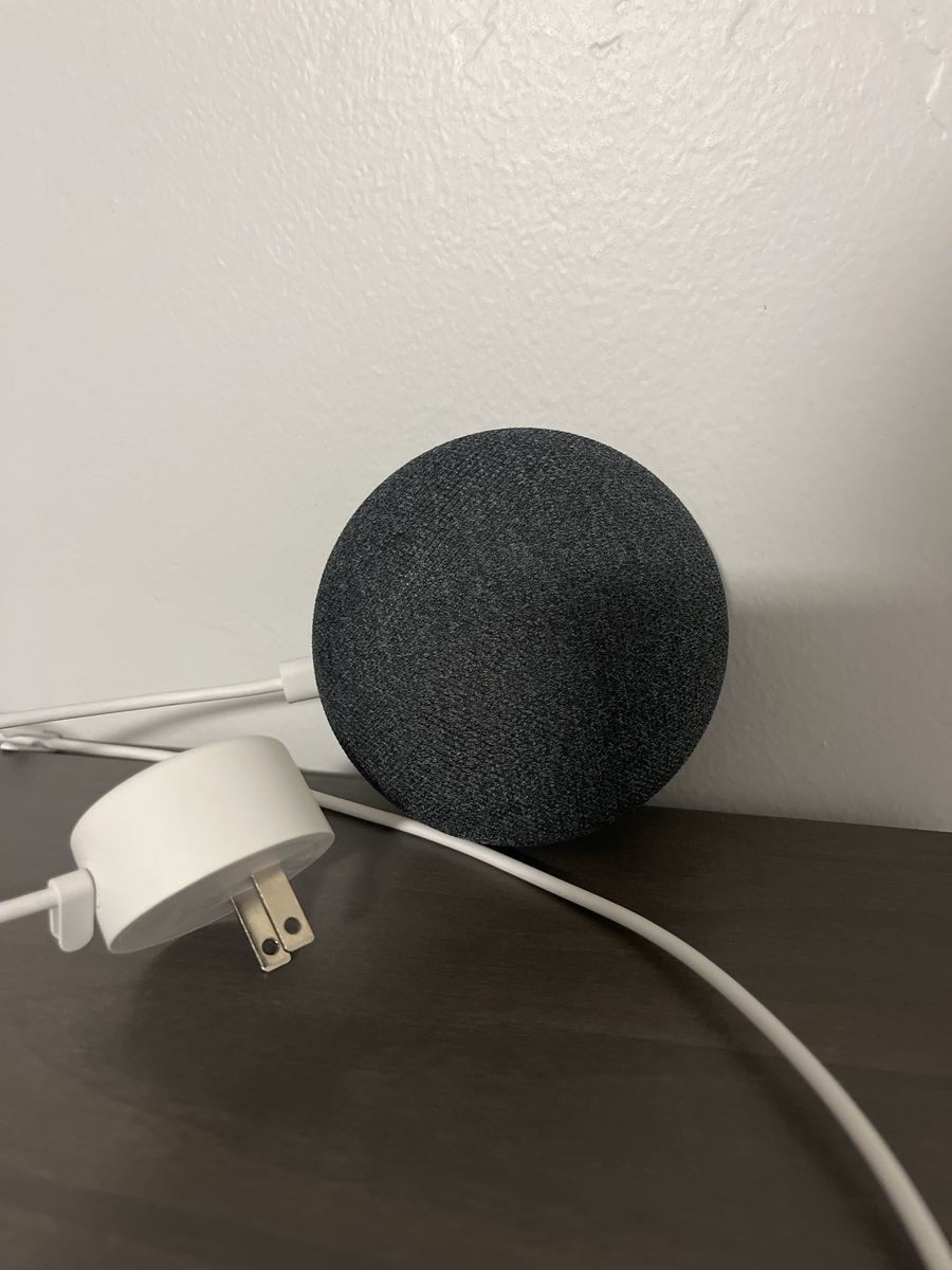 Google Home Mini Smart Speaker - Charcoal