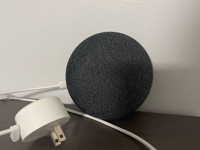 Google Home Mini Smart Speaker - Charcoal