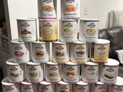 Augason Farms Large Lot 25 Cans Food Storage Emergency Prep New Sealed