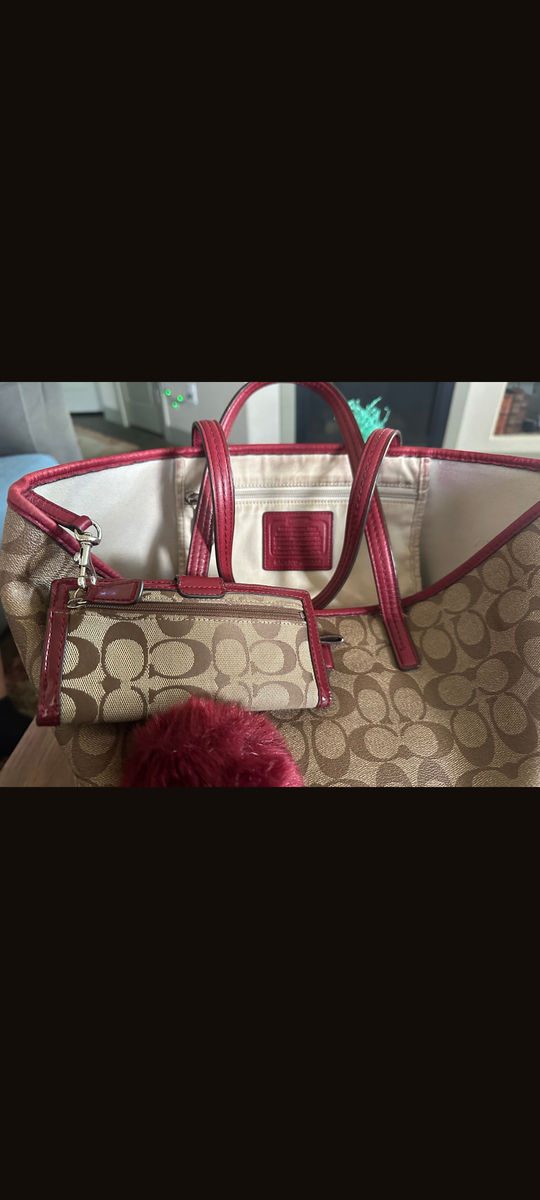 Authentic Coach Canvas Tote
